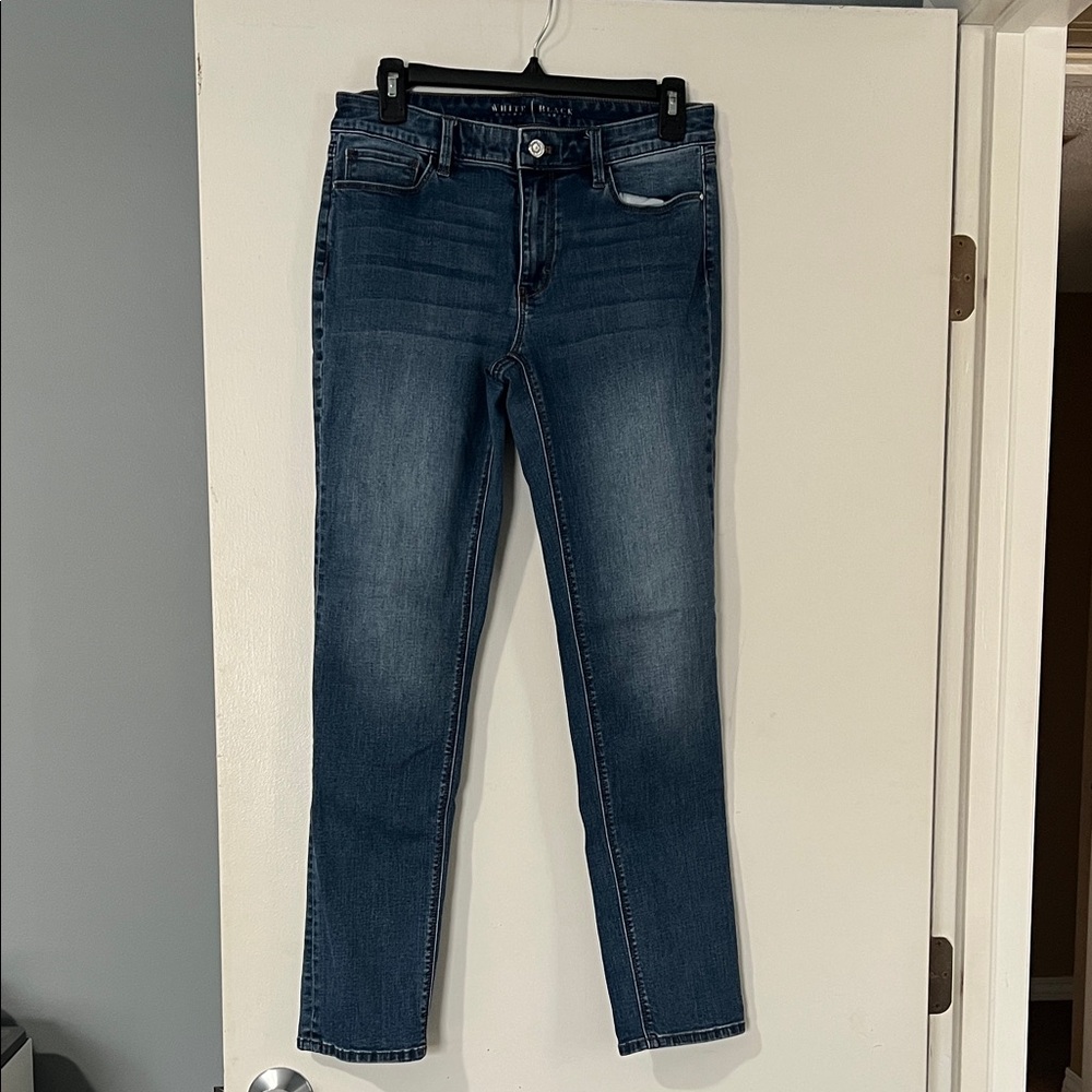 White House Black Market Dark Blue Straight Leg Jeans